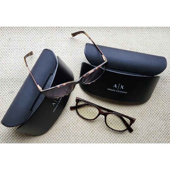 Armani Exchange Accessories - 2 Armani Exchange AX 3005 8037 Eye Glasses Frames Brown Tortoise Cat 52-17 145